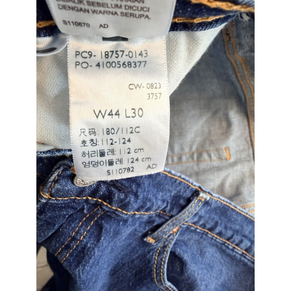 Levis 541 Jeans Mens 44x30 Blue Medium Wash Athletic Tapered Leg‎ Denim Fit - Picture 6 of 10